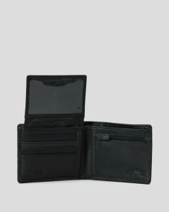 Billabong Dimension 2In1 Leather Wallet Black Sale