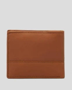 Billabong Dimension 2In1 Leather Wallet Tan Discount