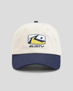 Rusty Division Dad Cap Navy Blue Outlet