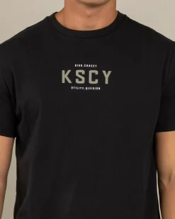 Kiss Chacey Division Dual Curved T-Shirt Jet Black Sale