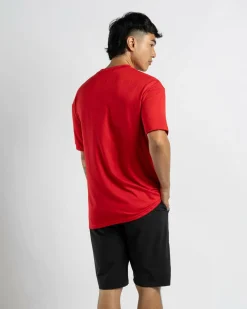 Quiksilver DNA Bubble Logo Short Sleeve Rash Vest Salsa Discount