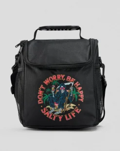 Salty Life Don't Worry Cooler Bag Black Hot