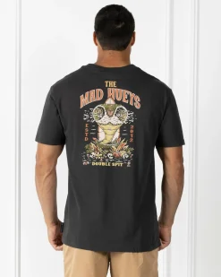 The Mad Hueys Double Spit T-Shirt Vintage Black Hot