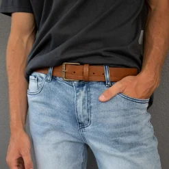 Rip Curl Double Stitch Belt Brown