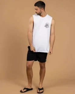 Salty Life Double Vision Muscle Tank White Outlet