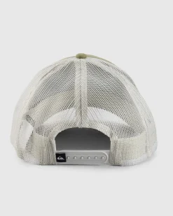 Quiksilver Down The Hatch Trucker Cap Aloe Clearance