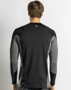 Rip Curl Drive UPF Long Sleeve Rash Vest Black Hot