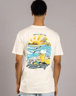 Milton Mango Drop In For A Few T-Shirt Ecru Hot