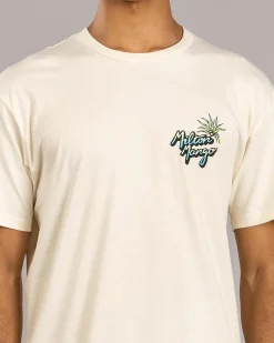 Milton Mango Drop In For A Few T-Shirt Ecru Hot