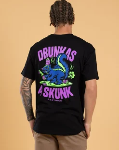 Frothies Drunk Skunk T-Shirt Black Sale