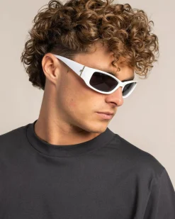 Le Specs Du Jour Sunglasses Optic White/ Smoke Mono