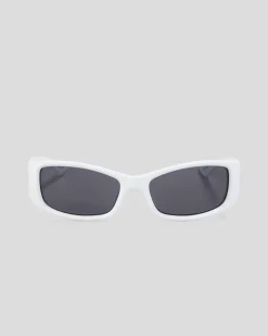 Le Specs Du Jour Sunglasses Optic White/ Smoke Mono