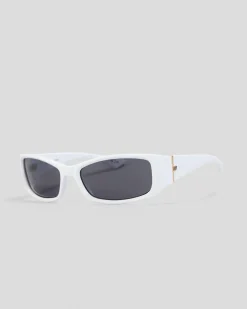 Le Specs Du Jour Sunglasses Optic White/ Smoke Mono