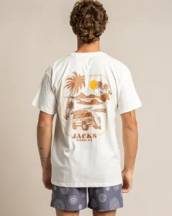 Jacks Dunescape T-Shirt Off White Discount