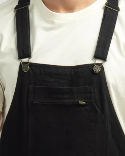 Lucid Dynamo Denim Overalls Black Clearance