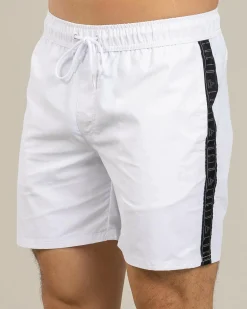 Lucid Echo Elastic Waist Shorts White Online