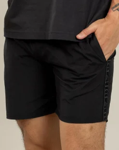 Lucid Echo Elastic Waist Shorts Black Outlet