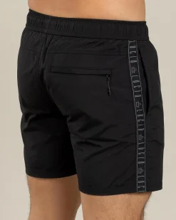 Lucid Echo Elastic Waist Shorts Black Outlet