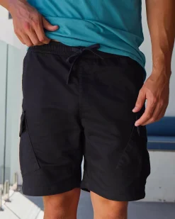 Jacks Edition Elastic Waist Shorts Black Sale