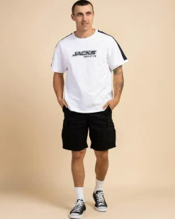Jacks Edition Elastic Waist Shorts Black Sale
