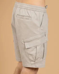 Jacks Edition Elastic Waist Shorts Stone Hot