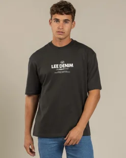 Lee Eighty Nine Baggy T-Shirt Slate Outlet