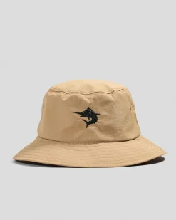 Salty Life Elements Wide Brim Hat Washed Khaki Online