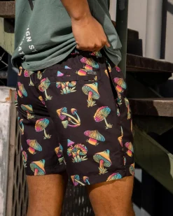 Lucid Elevation Elastic Waist Shorts Black