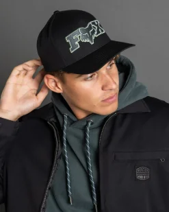 Fox Ellipsoid Flexfit Cap Black/green Clearance