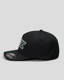 Fox Ellipsoid Flexfit Cap Black/green Clearance