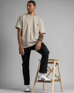 Lucid Encircle T-Shirt Washed Stone Outlet