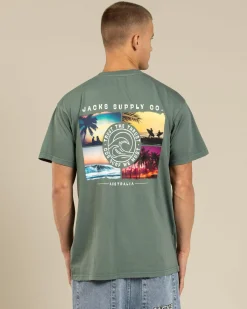 Jacks Endless Summer T-Shirt Green New