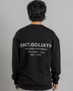 St. Goliath Endless Sweatshirt Washed Black Sale