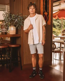 Rhythm Ensenada Short Sleeve Shirt Natural Hot