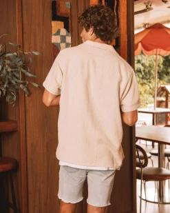 Rhythm Ensenada Short Sleeve Shirt Natural Hot