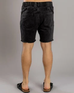 Skylark Ensnare Elastic Waist Shorts Washed Black Discount
