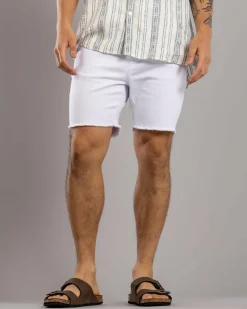 Skylark Ensnare Elastic Waist Shorts Optic White Outlet