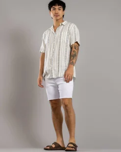 Skylark Ensnare Elastic Waist Shorts Optic White Outlet