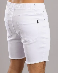 Skylark Ensnare Elastic Waist Shorts Optic White Outlet