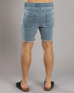Skylark Ensnare Elastic Waist Shorts Blue