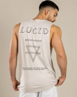 Lucid Envelop Muscle Tank Stone Discount
