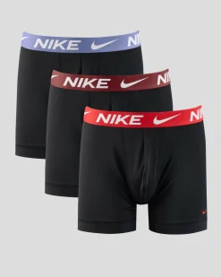 Nike Essential Micro Boxer Brief 3 Pack Black - World Indigo/university Red/dark Red Wb Sale