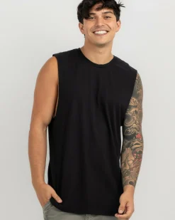 Lucid Essential Muscle Tank Black Hot