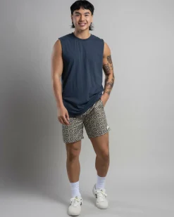 Lucid Essential Muscle Tank Midnight Blue Discount