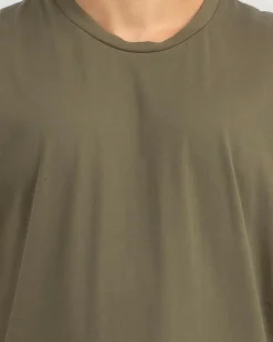 Lucid Essential Muscle Tank Olive Outlet