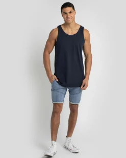 Lucid Essential Singlet Navy Online