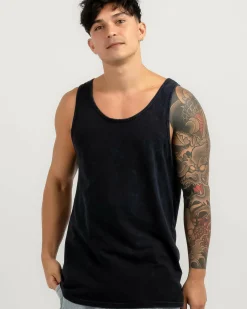 Lucid Essential Singlet Navy Wash Discount