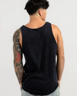 Lucid Essential Singlet Navy Wash Discount