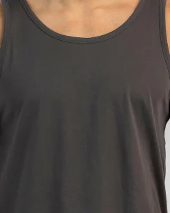 Lucid Essential Singlet Charcoal Sale