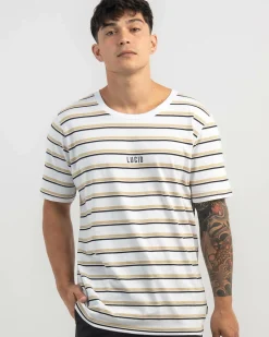 Lucid Essential Stripe T-Shirt White Best